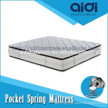 5-Star Hotel Comfortable Pillow Top Pocket Spring High Density Foam Mattress With Elegance AG-1301